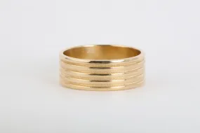 14k Yellow Gold Band Size 10 (6.93g.)