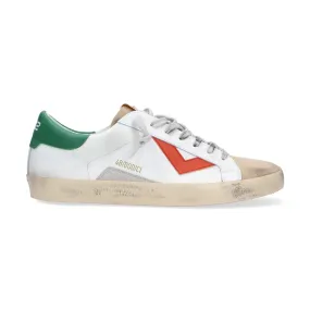 4B12 sneaker Suprime bianco verde arancio