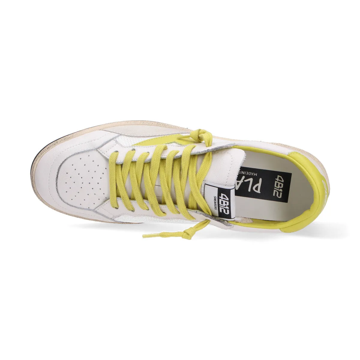 4B12 sneakers Play New bianco giallo