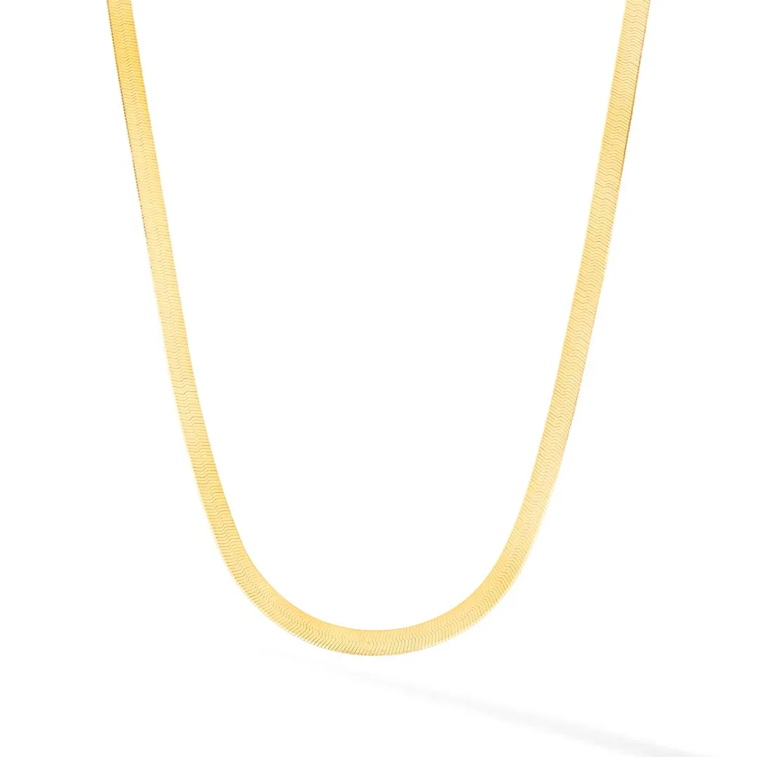 4mm Herringbone Chain Necklace