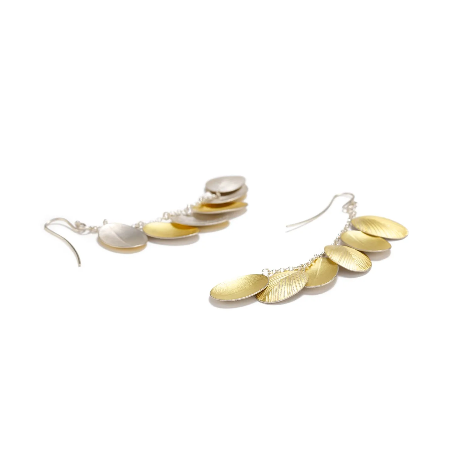 Bimetal Reversible Drop Earrings