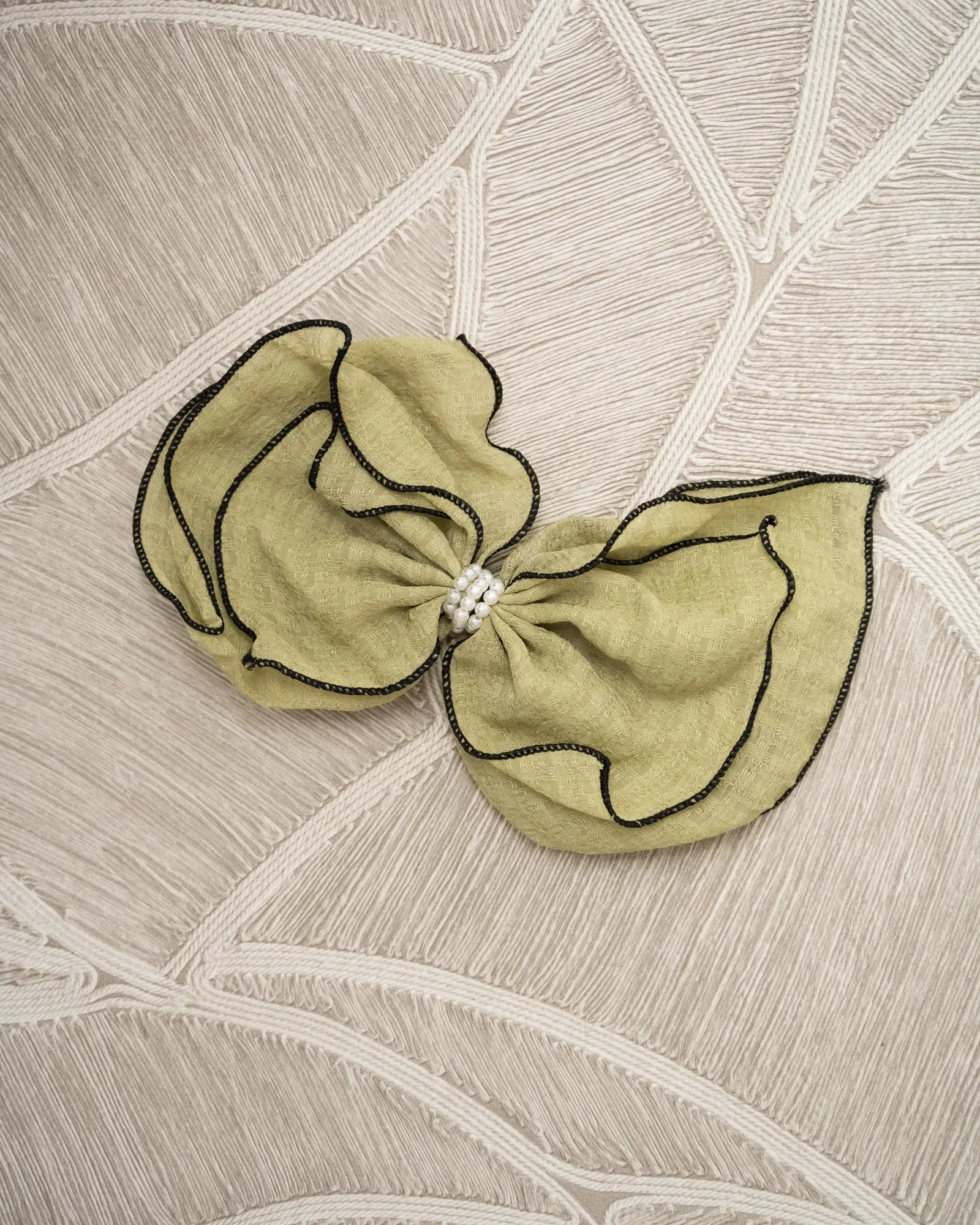 Bow Clip Lime Green