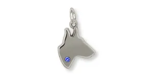 Bull Terrier Charm Handmade Sterling Silver Dog Jewelry BU1-SC