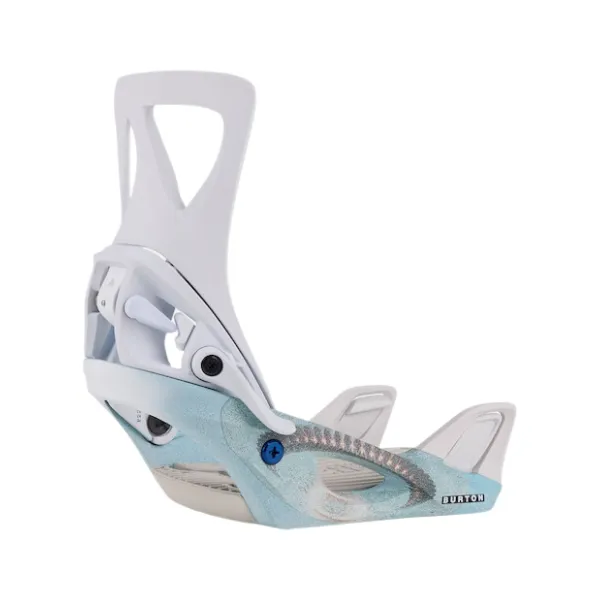 Burton 2024 Women's Step On Re:Flex Snowboard Bindings - White/Graphic