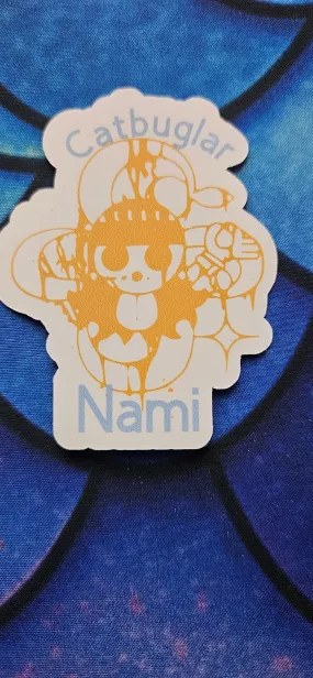 Cat Bugler Nami Jolly Roger Sticker