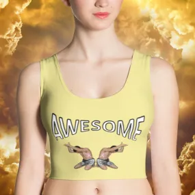 Crop Top Awesome Pale Yellow