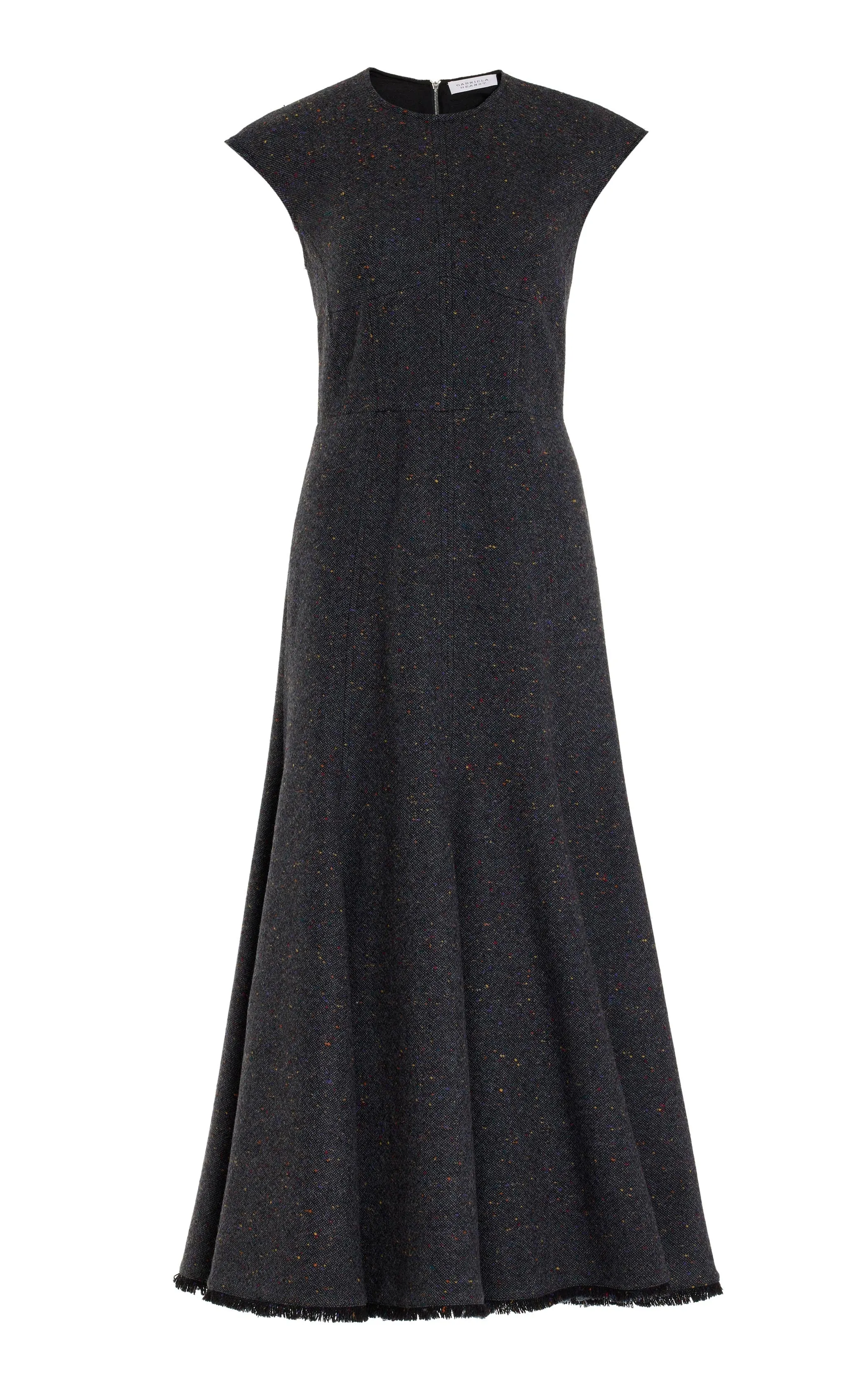 Crowther Dress in State Multi Cashmere Virgin Wool