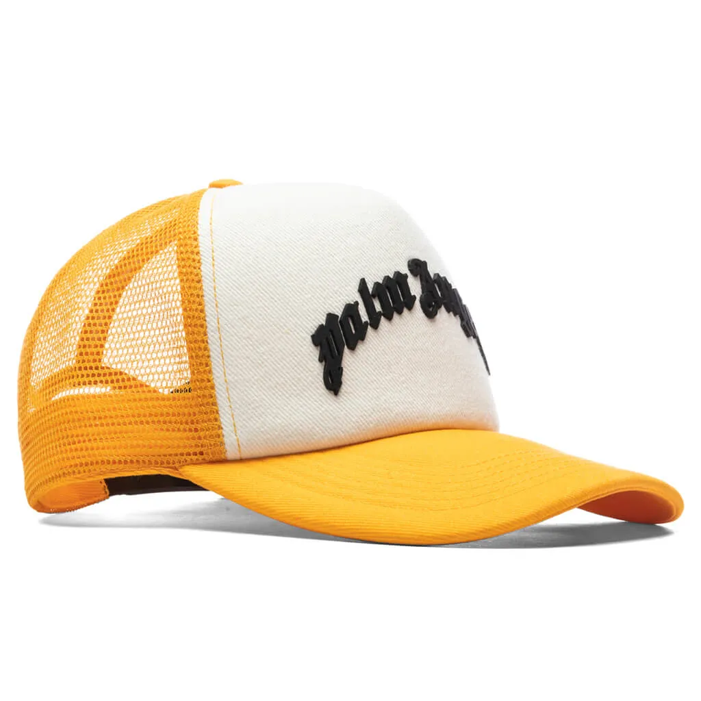 Curved Logo Mesh Cap - Ocher/Yellow