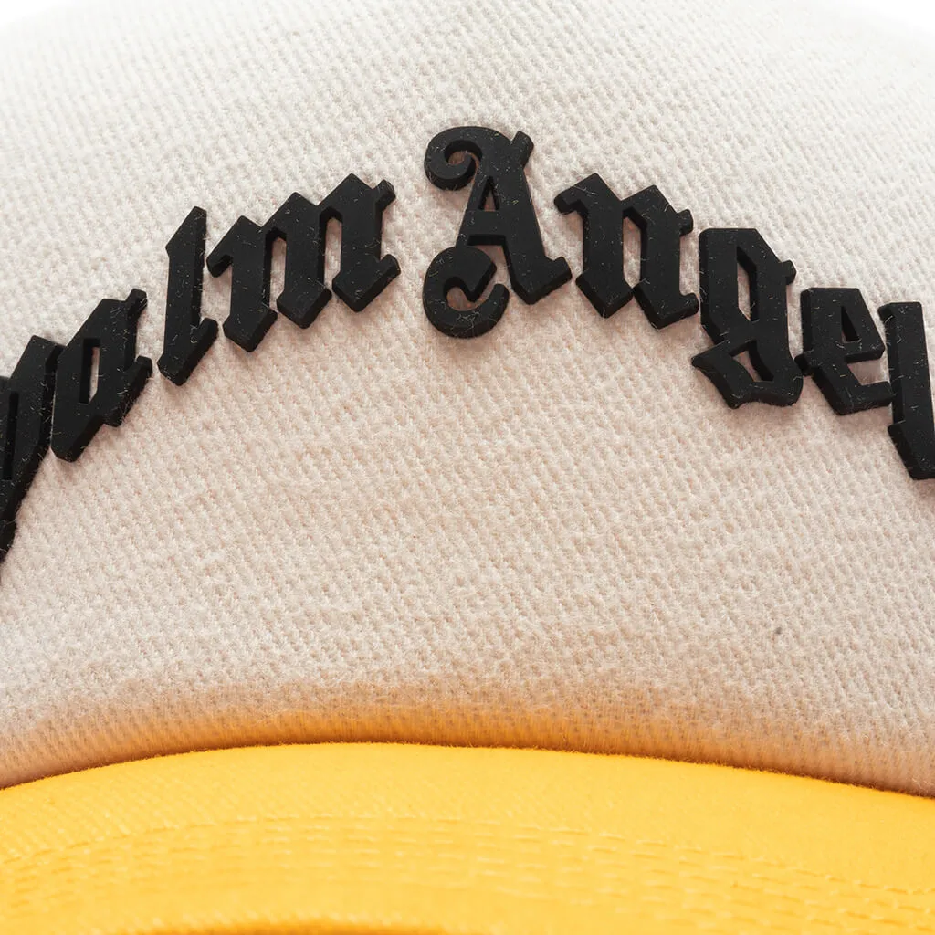 Curved Logo Mesh Cap - Ocher/Yellow