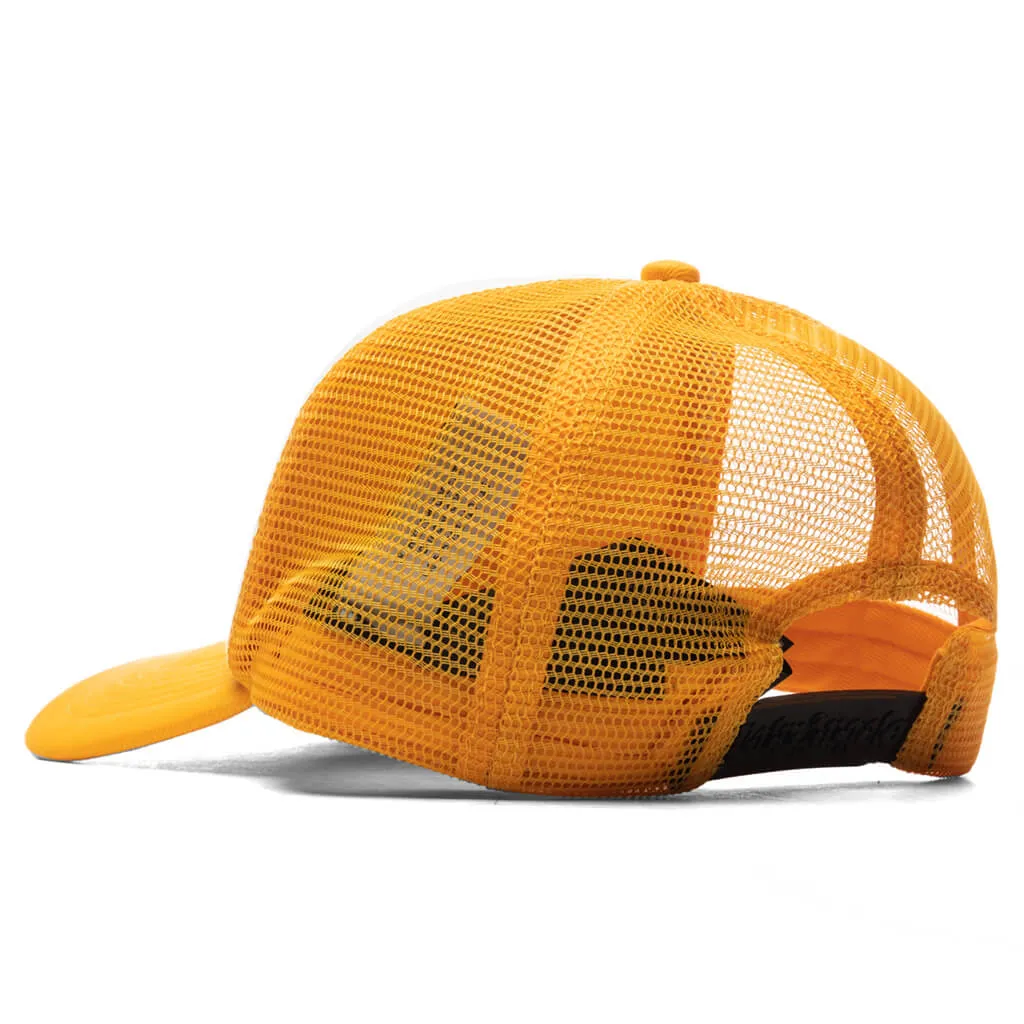 Curved Logo Mesh Cap - Ocher/Yellow