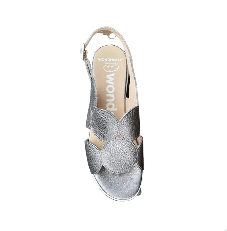 D8210 Pewter Slingback Wedge