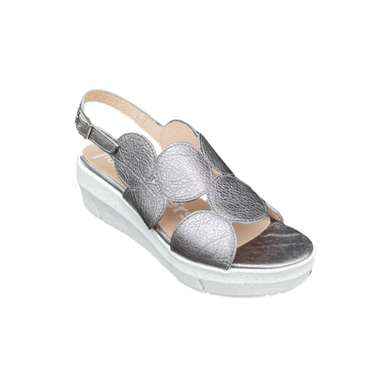 D8210 Pewter Slingback Wedge