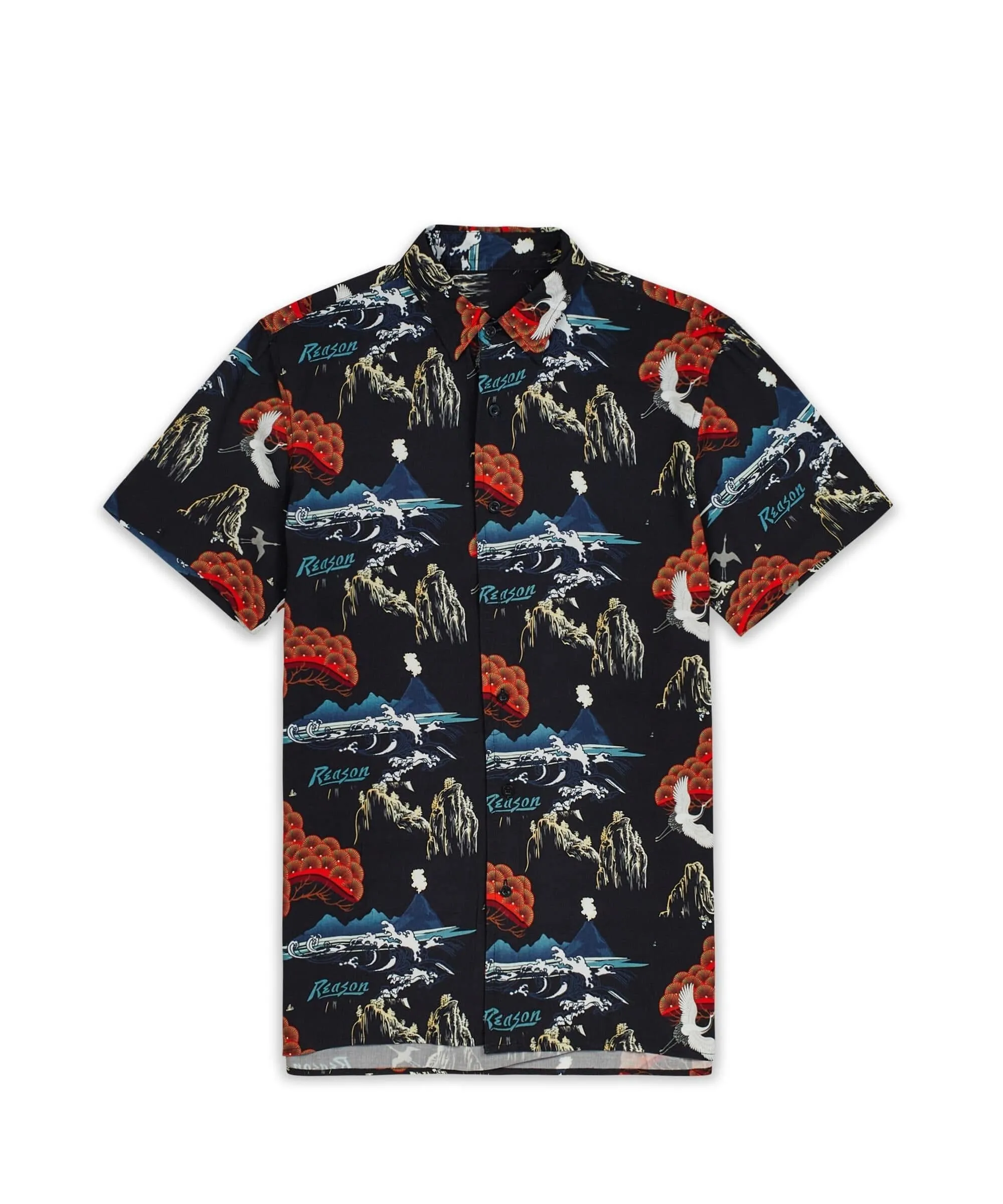 Eruption Allover Print Short Sleeve Shirt