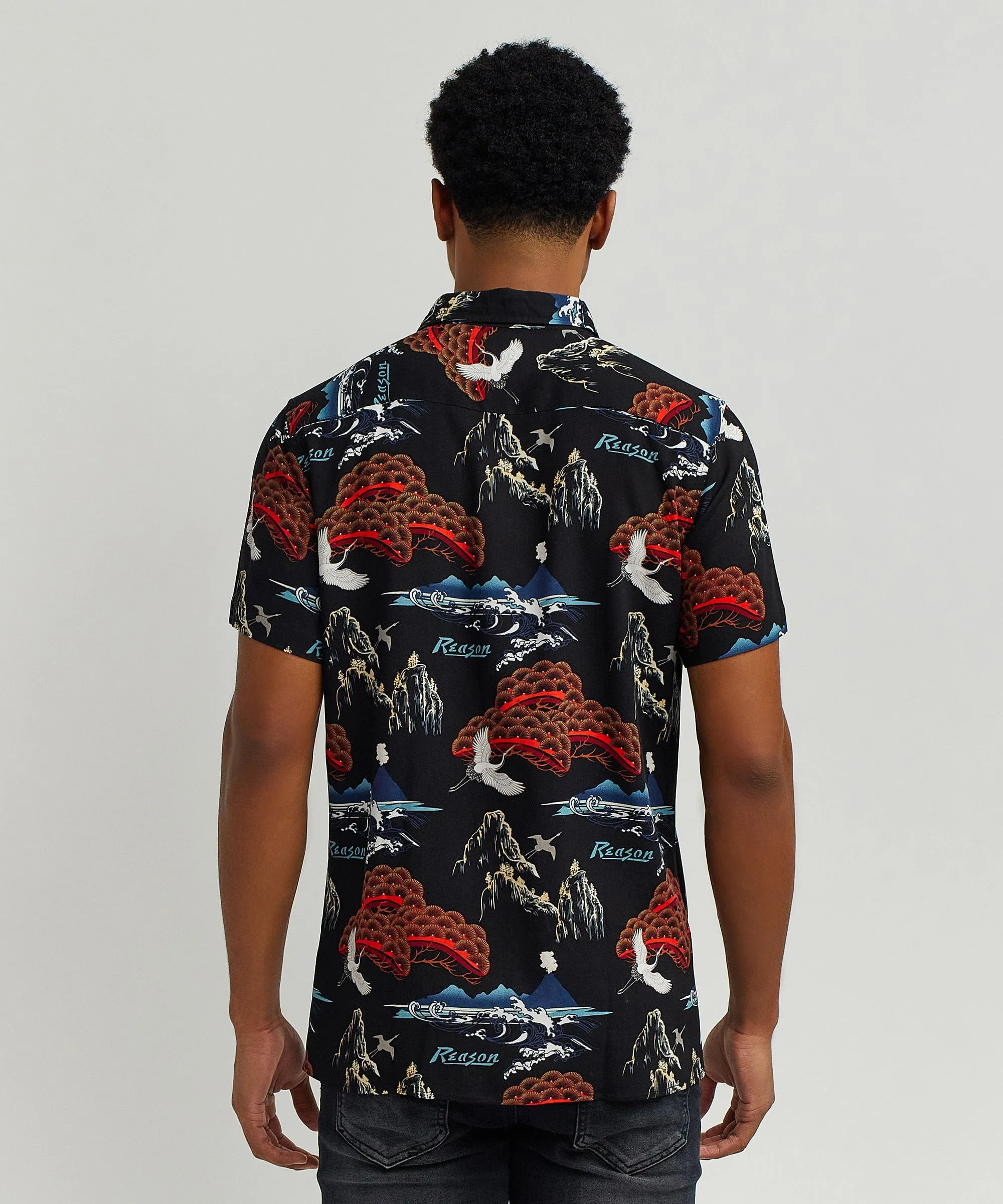 Eruption Allover Print Short Sleeve Shirt