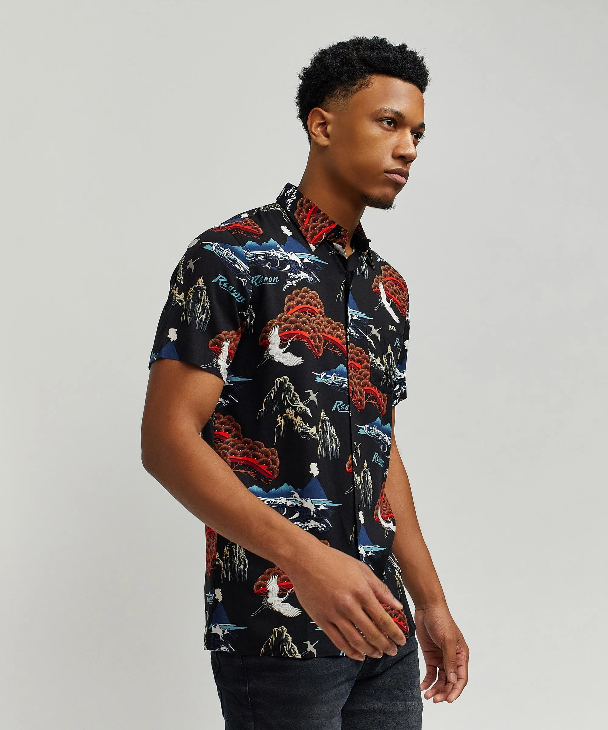 Eruption Allover Print Short Sleeve Shirt