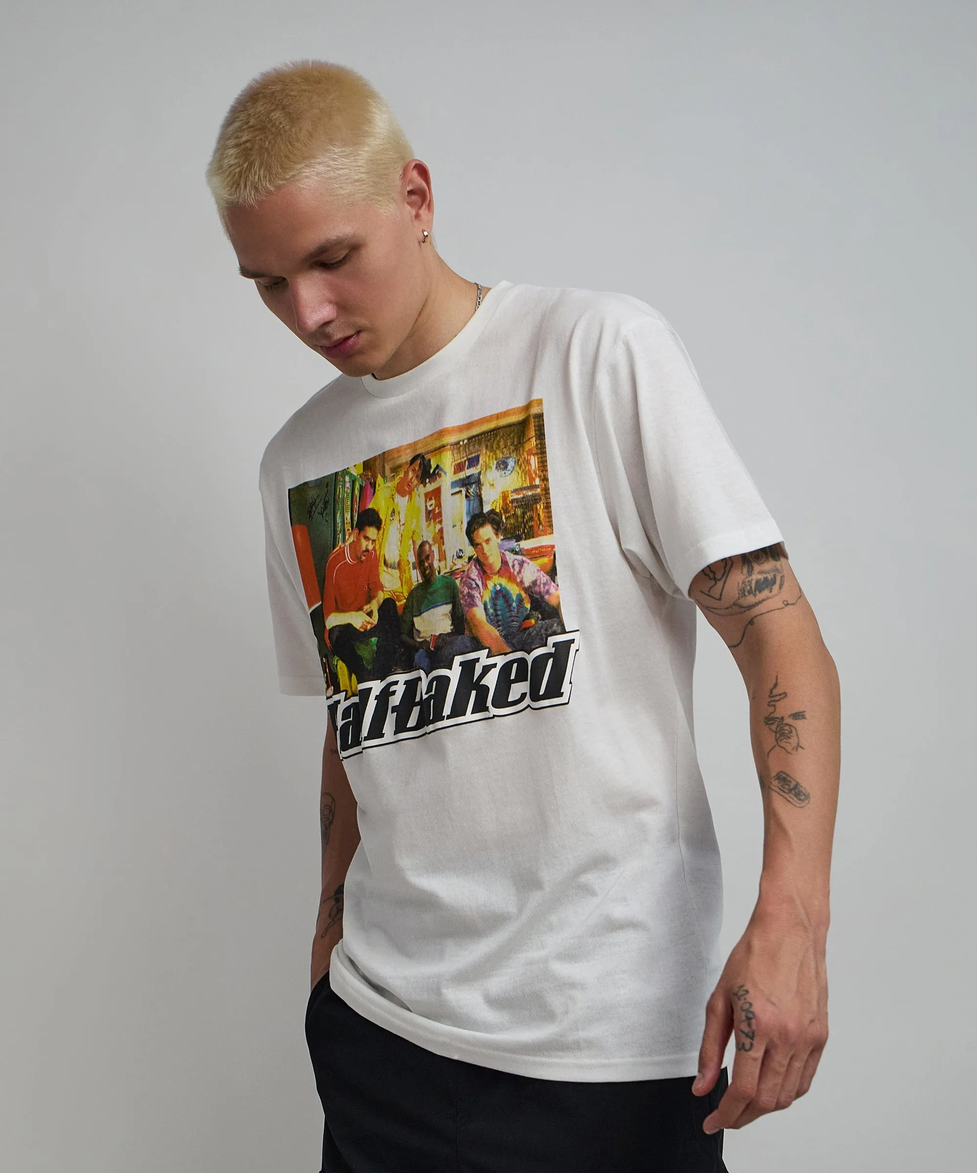 Half Baked Couch Short Sleeve Tee - White