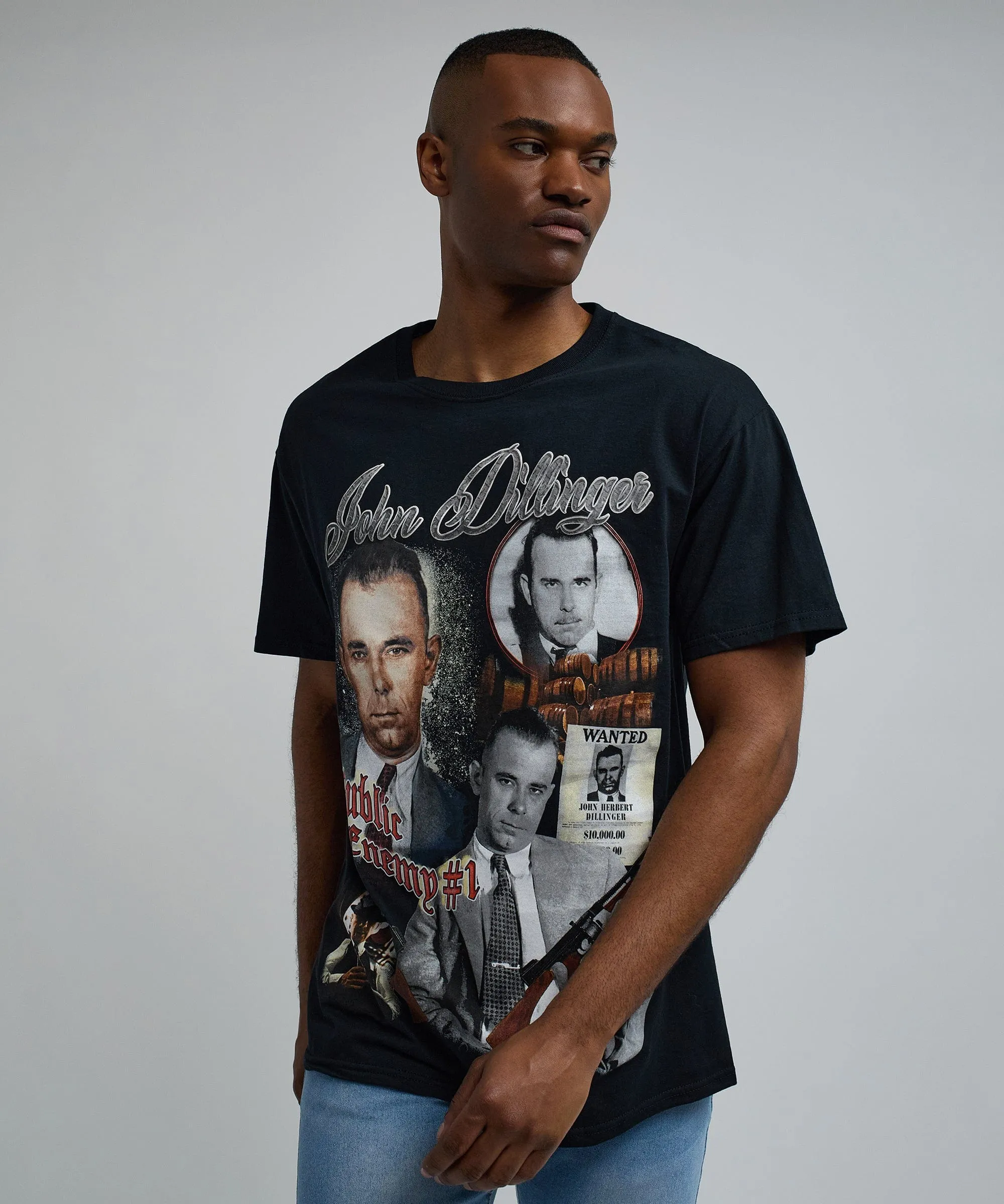 John Dillinger Vintage Short Sleeve Tee - Black