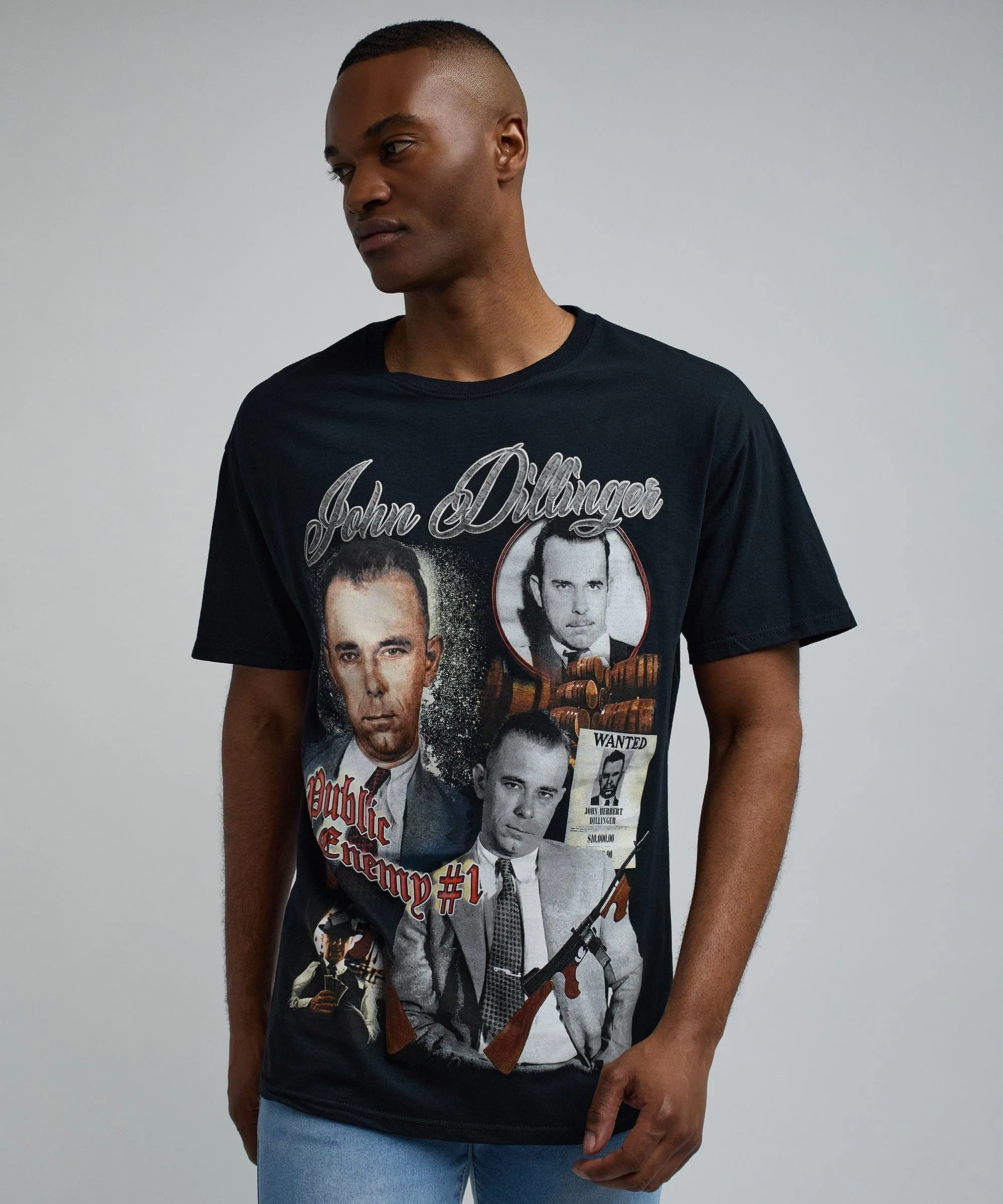 John Dillinger Vintage Short Sleeve Tee - Black