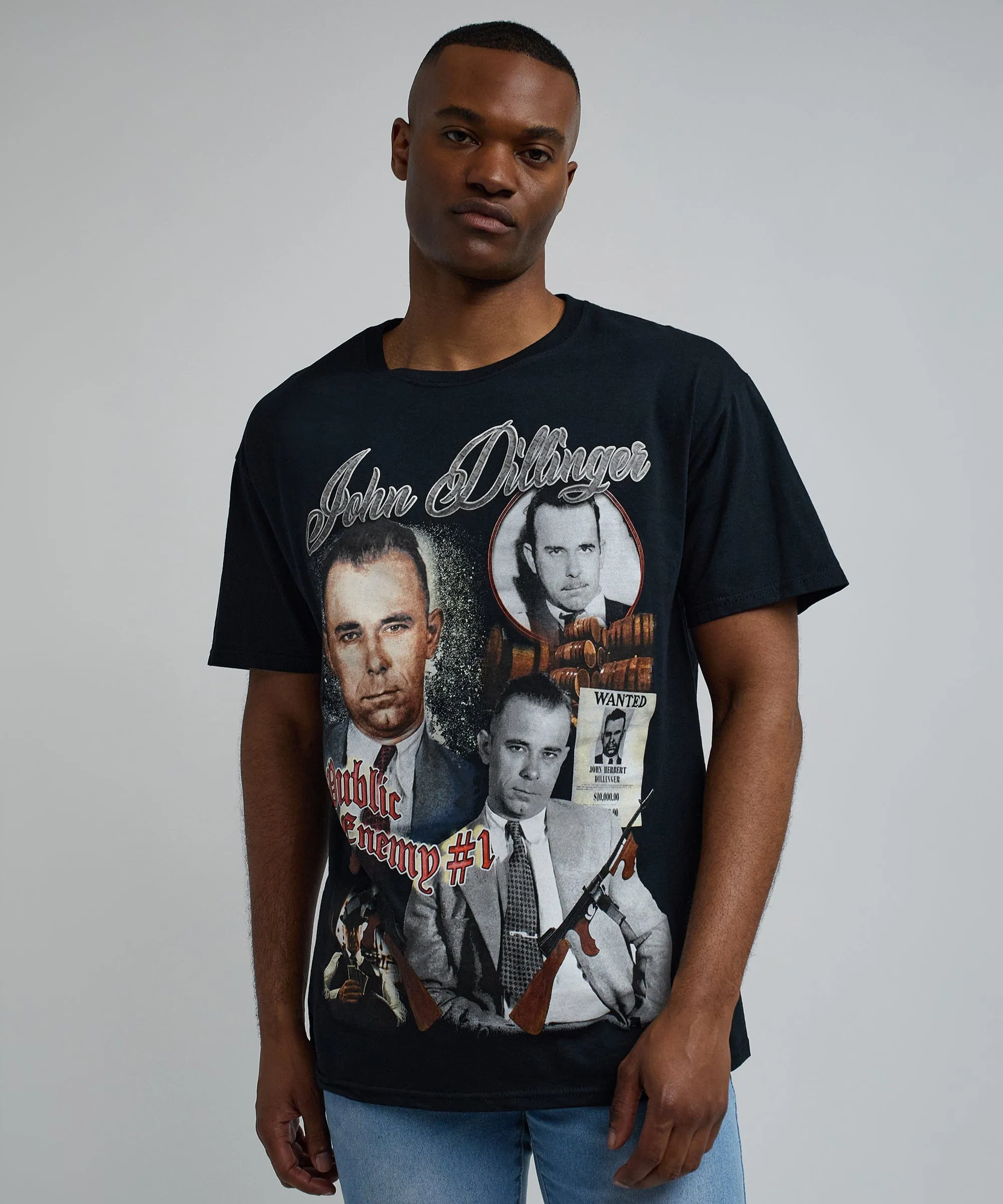 John Dillinger Vintage Short Sleeve Tee - Black