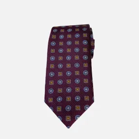 JZ Richards Plum Premium Silk Tie for Men