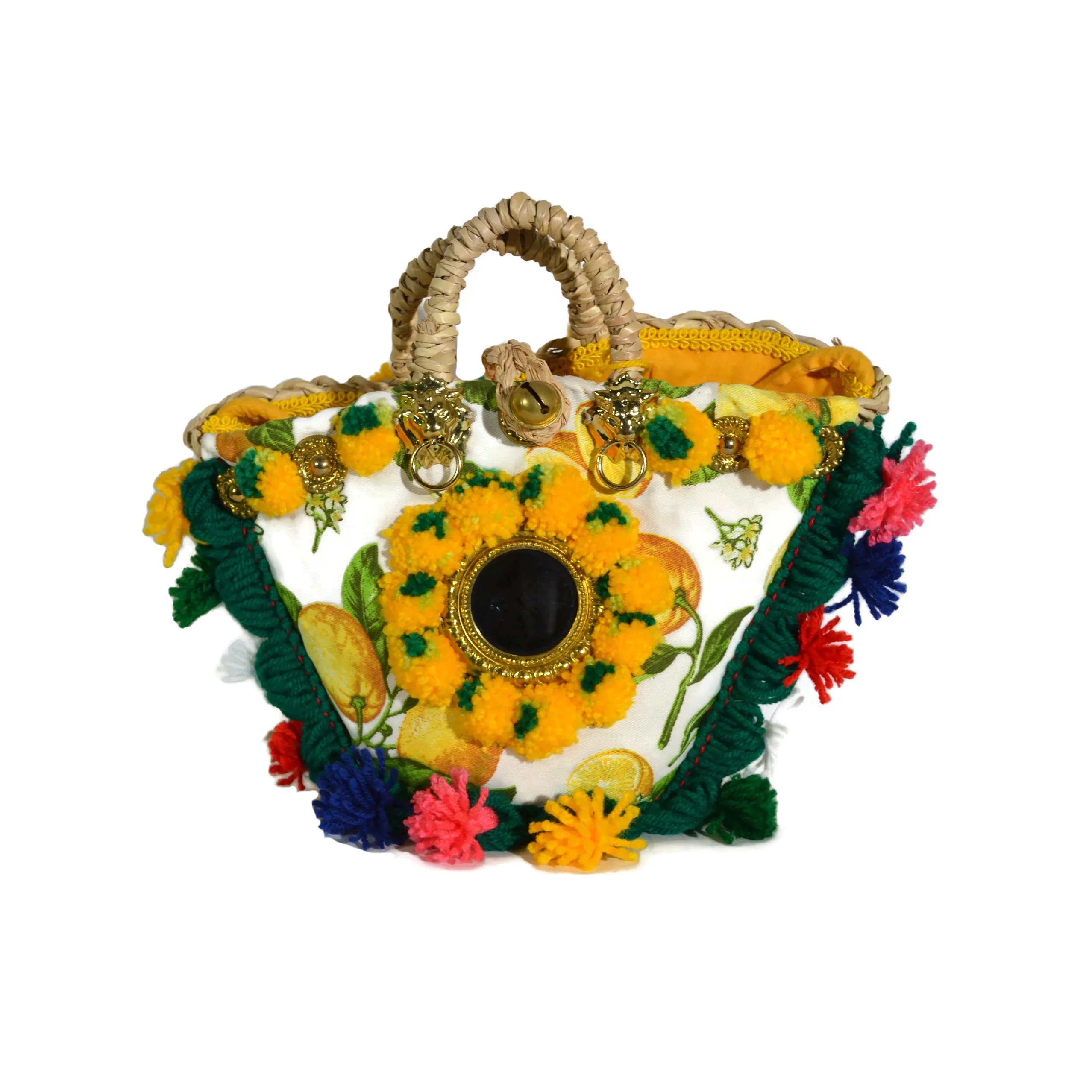 La Siciliana Bag - Coffa Paglia - Green, Yellow