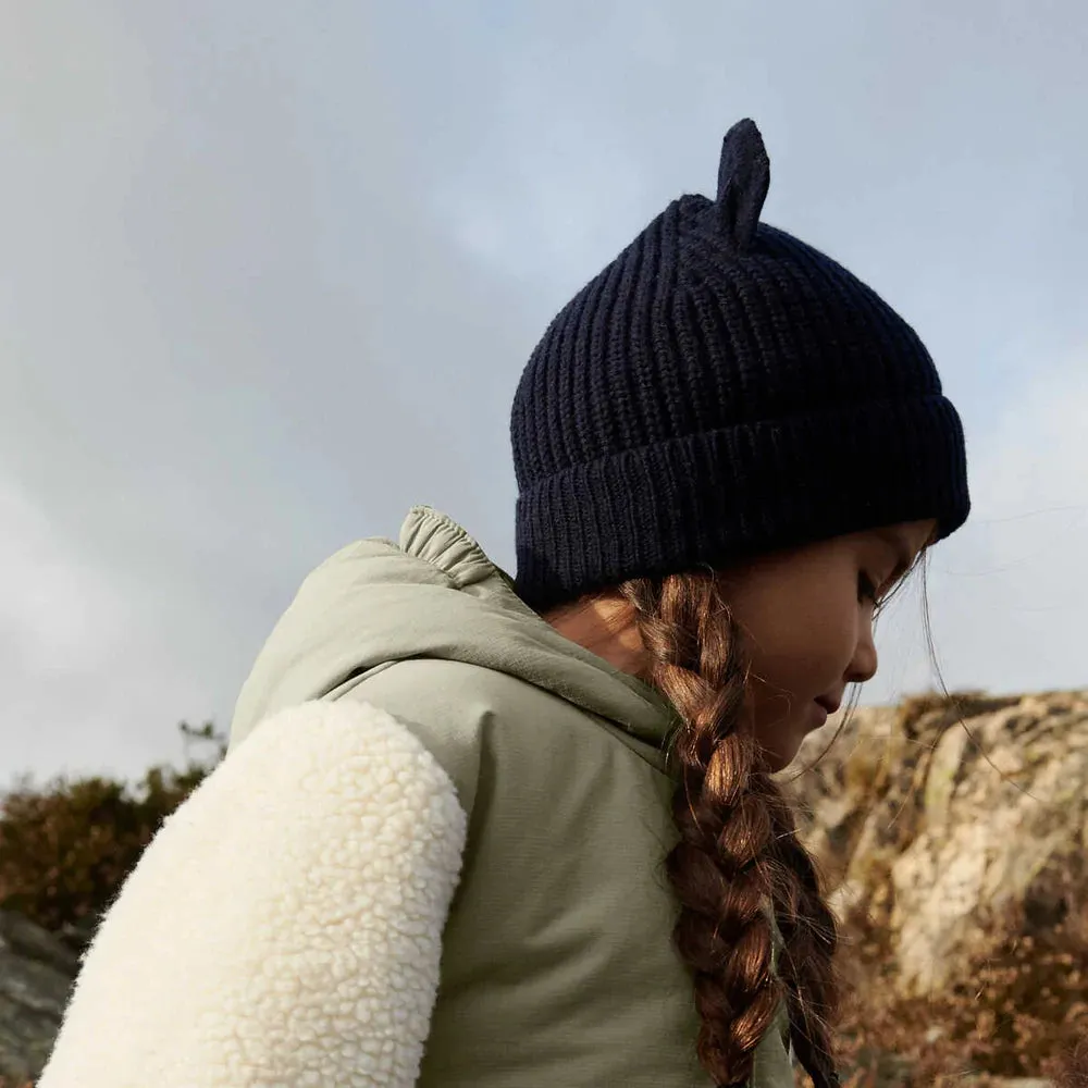 Liewood Miller Beanie With Ears - Hunter Green Multi Mix