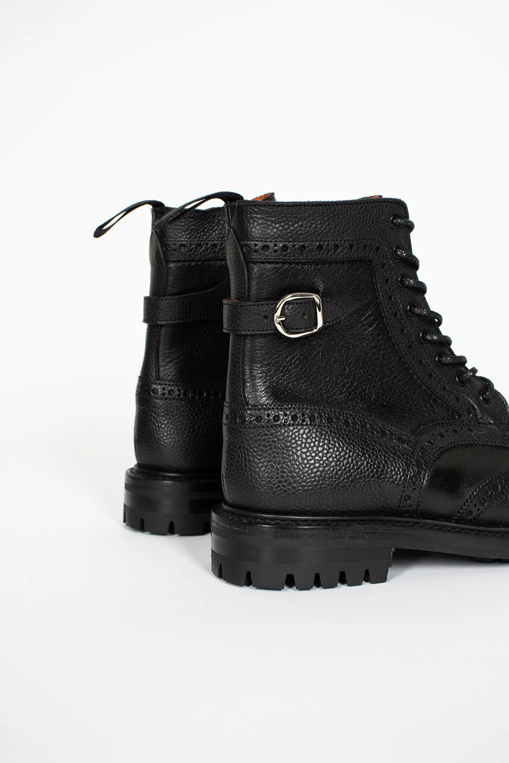 Maria Brogue Boots Black