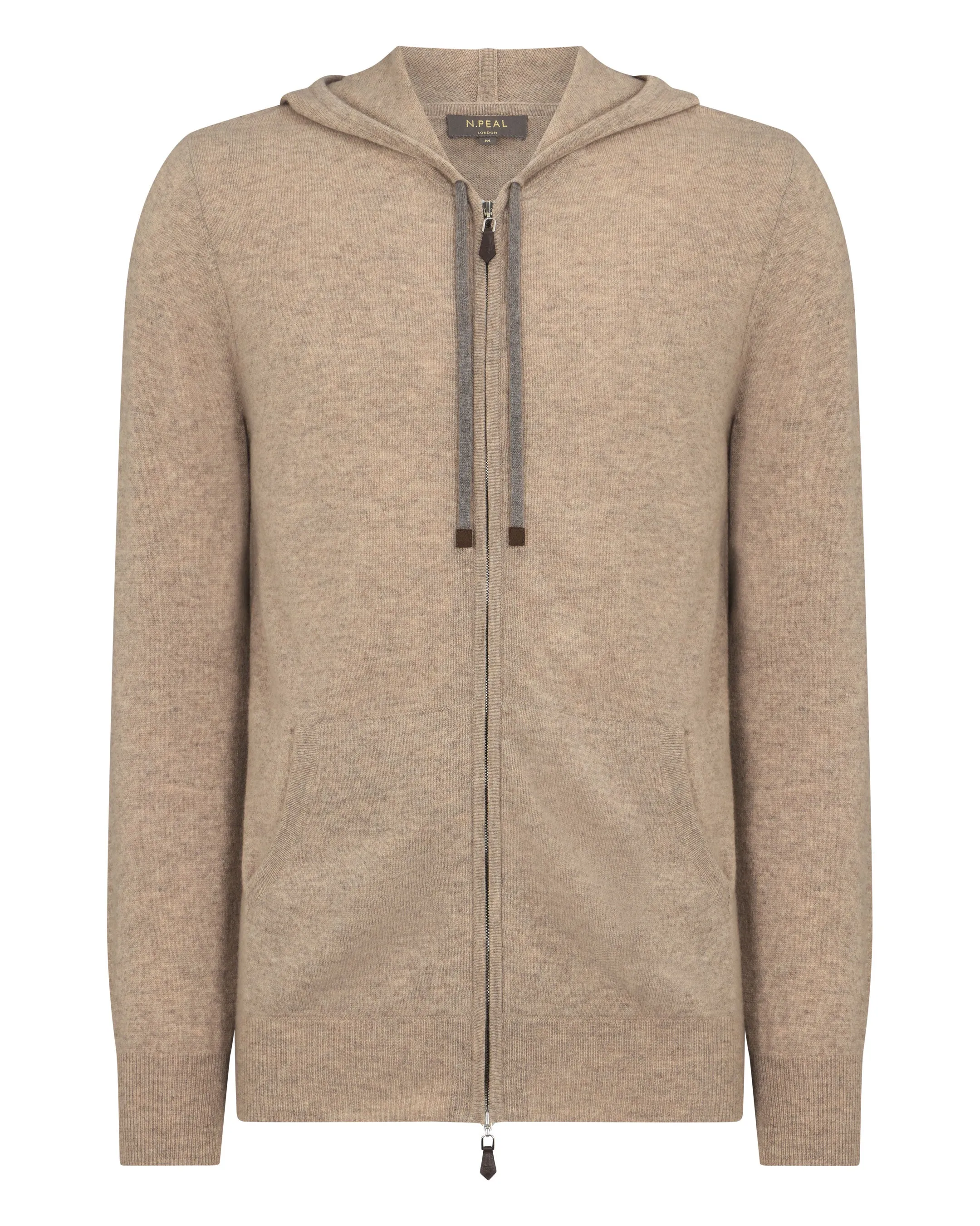 Men's Ladbroke Cashmere Hoodie Oatmeal Brown