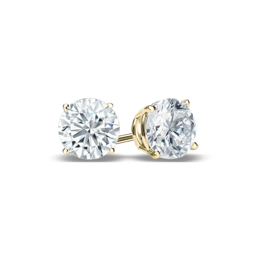 Mixed Shapes Solitaire Diamond Stud