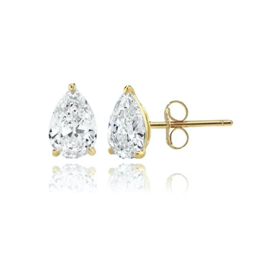 Mixed Shapes Solitaire Diamond Stud