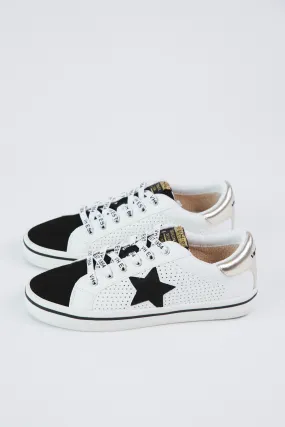 Next 2 Black Vamp Low Top Sneaker, Black/White | Vintage Havana