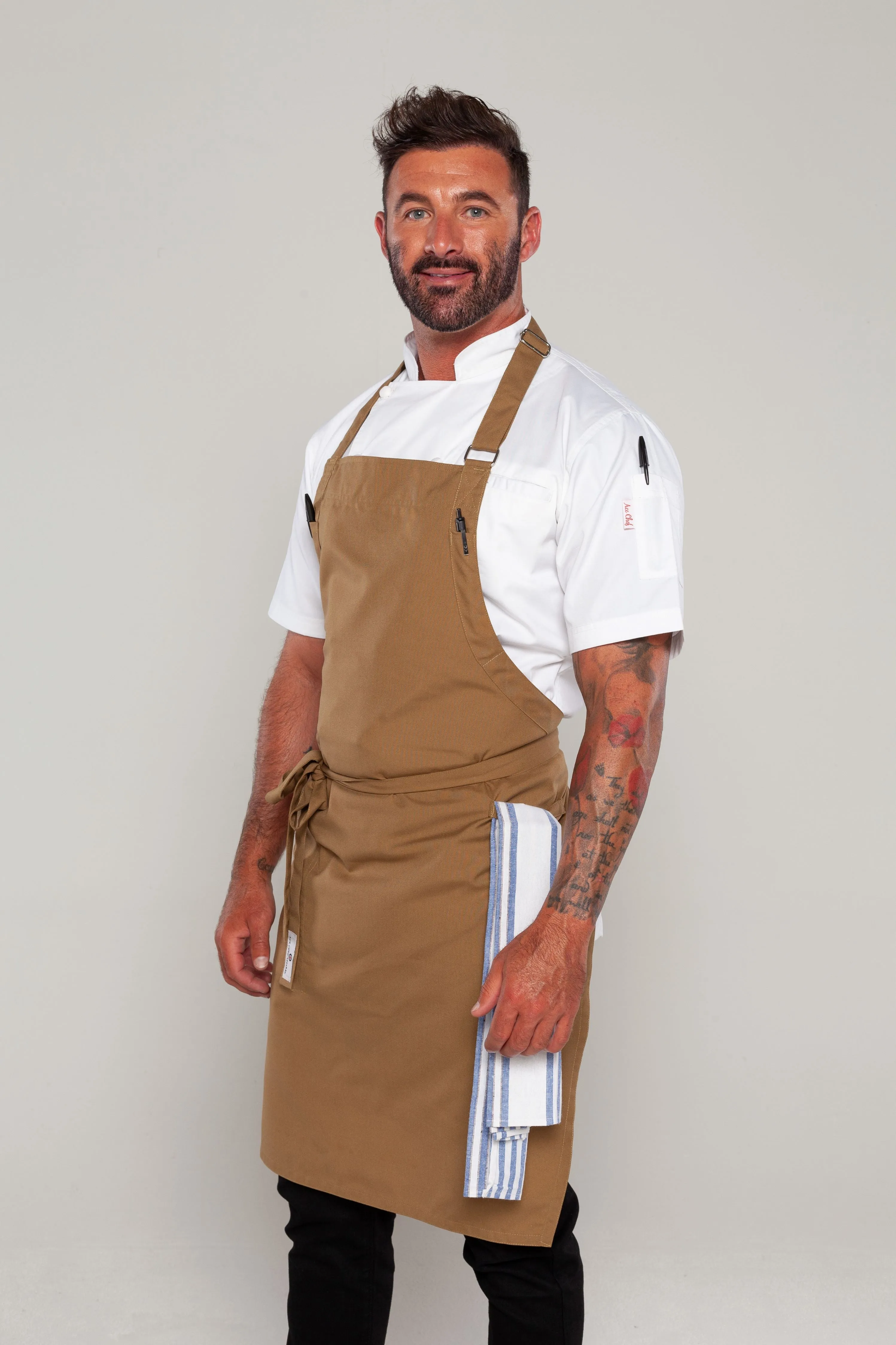 Niche Almond Bib Chef Apron one size