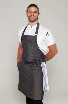 Niche Denim Chef Apron Charcoal Grey one size