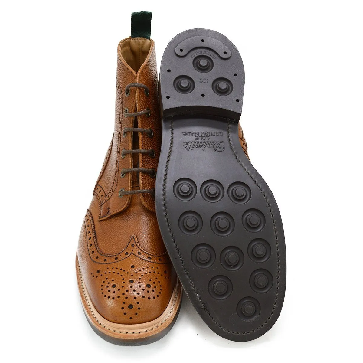 NPS HEATH Brogue Boots -Acorn Grain with Itshide Sole