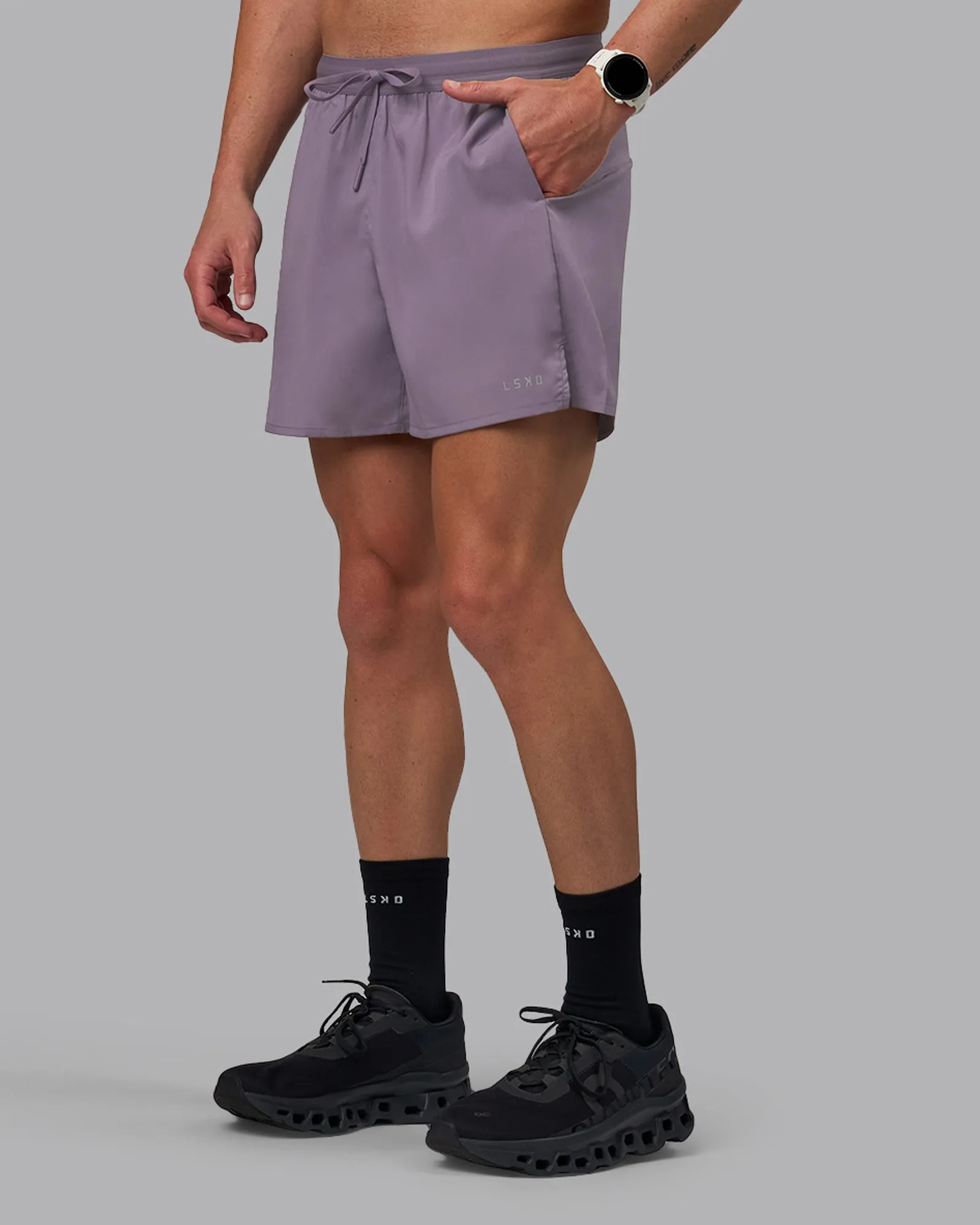 Pace 5" Lined Performance Shorts - Purple Sage