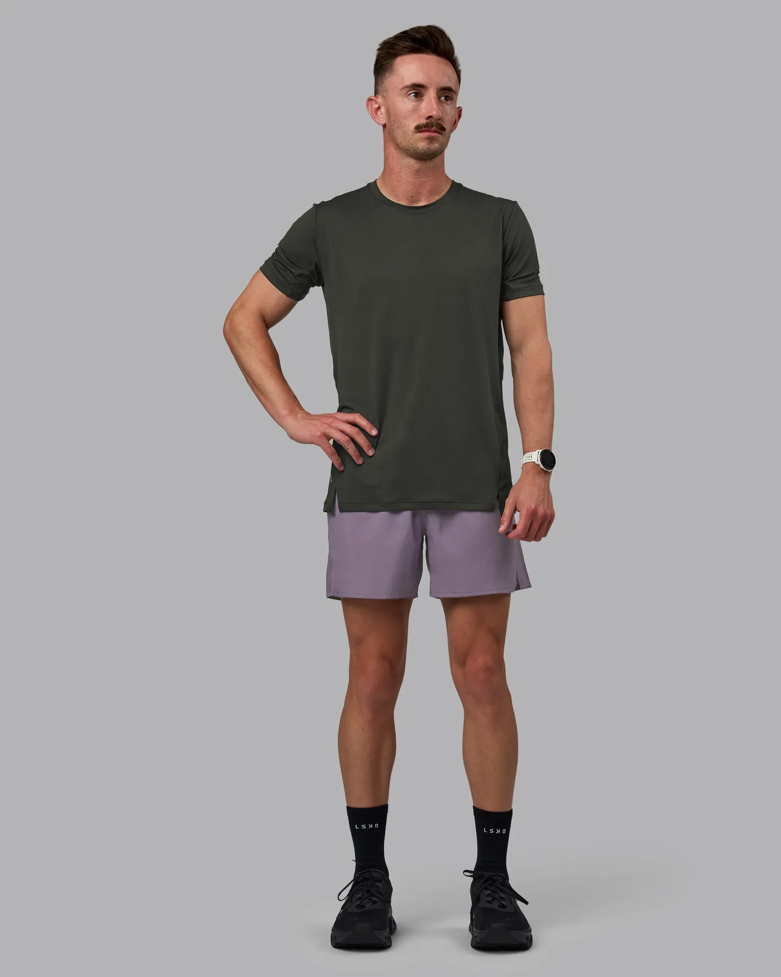 Pace 5" Lined Performance Shorts - Purple Sage