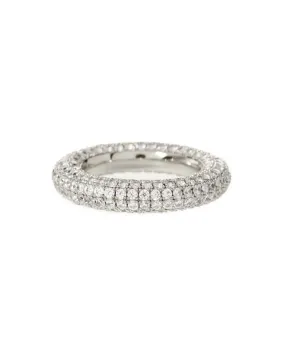 Pave Amalfi Ring- Silver