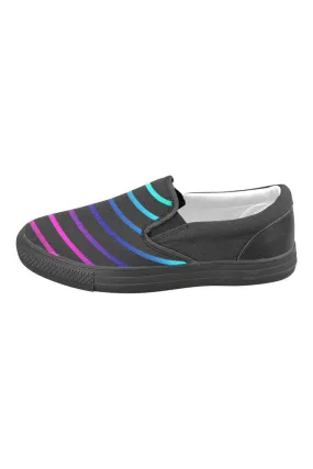 Rainbow Men's Slip-on Canvas Shoes (Model 019)