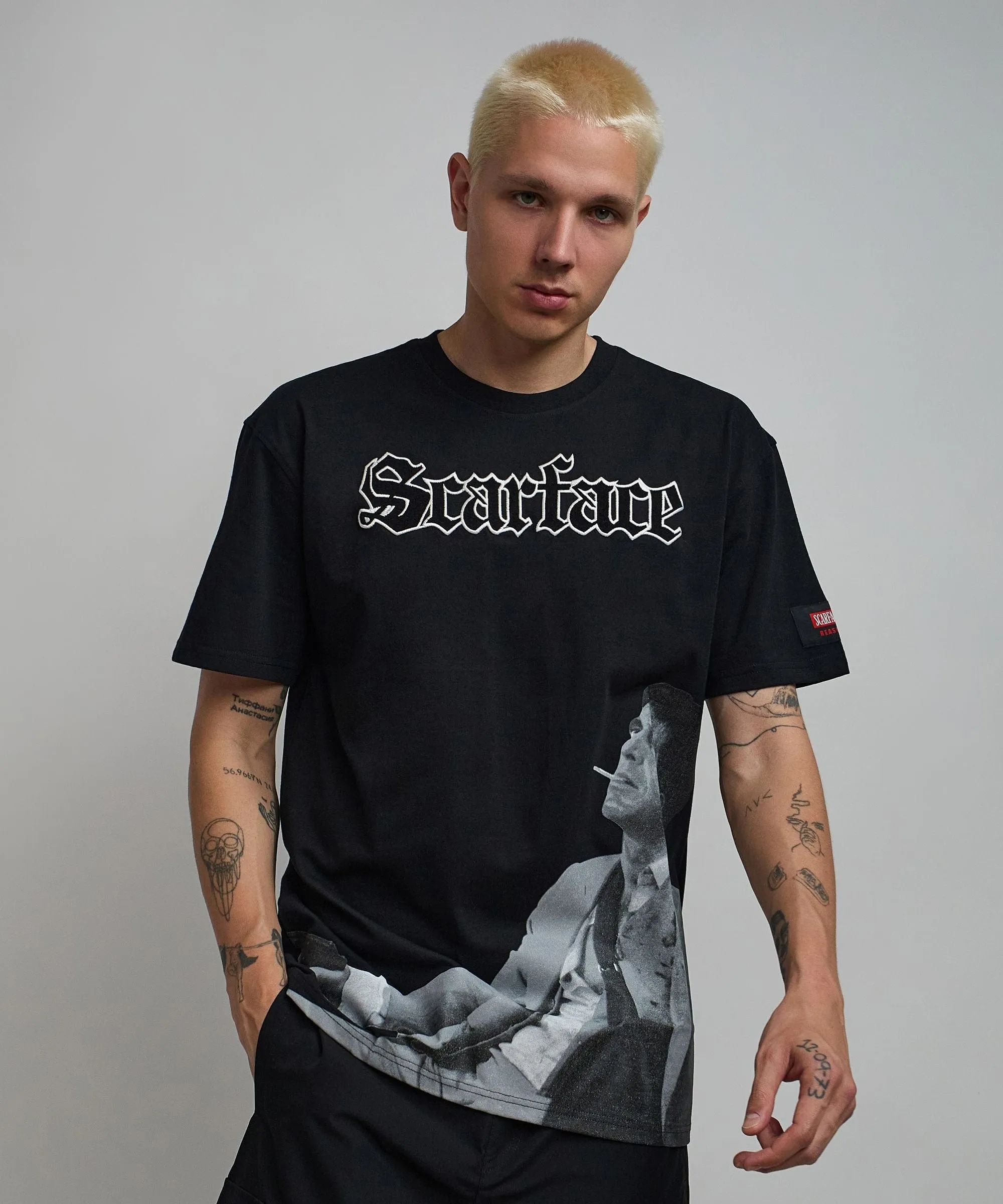 Scarface Old English Short Sleeve Tee - Black