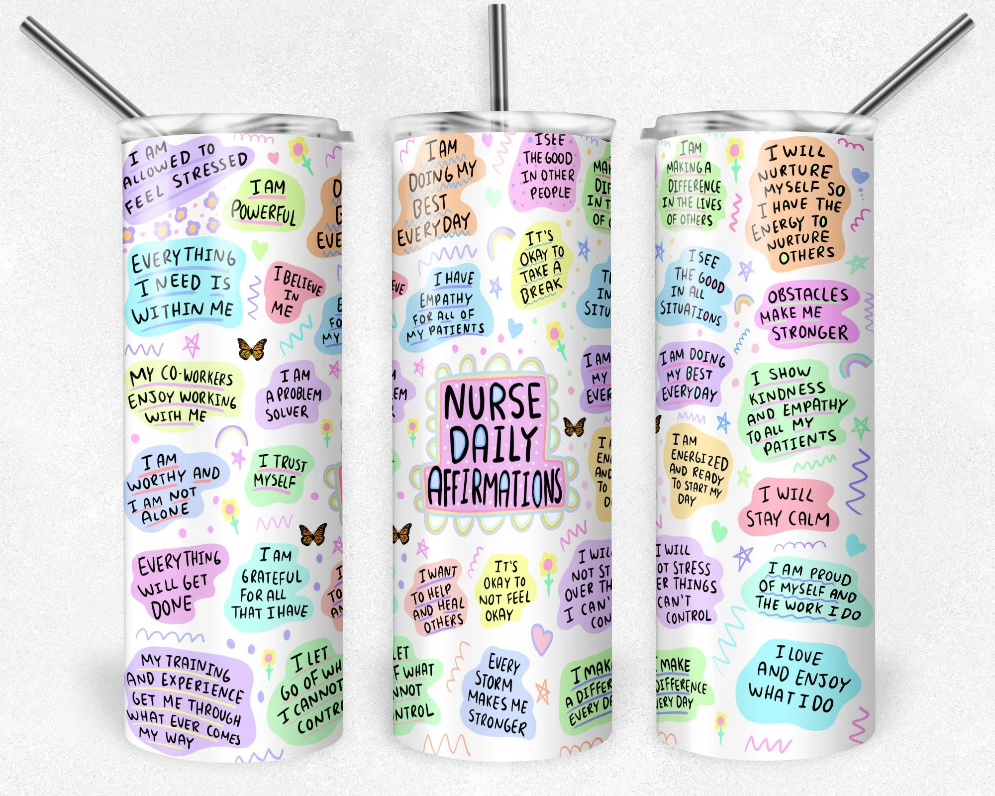 Skinny Tumbler Nurse Affirmations