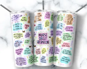 Skinny Tumbler Nurse Affirmations