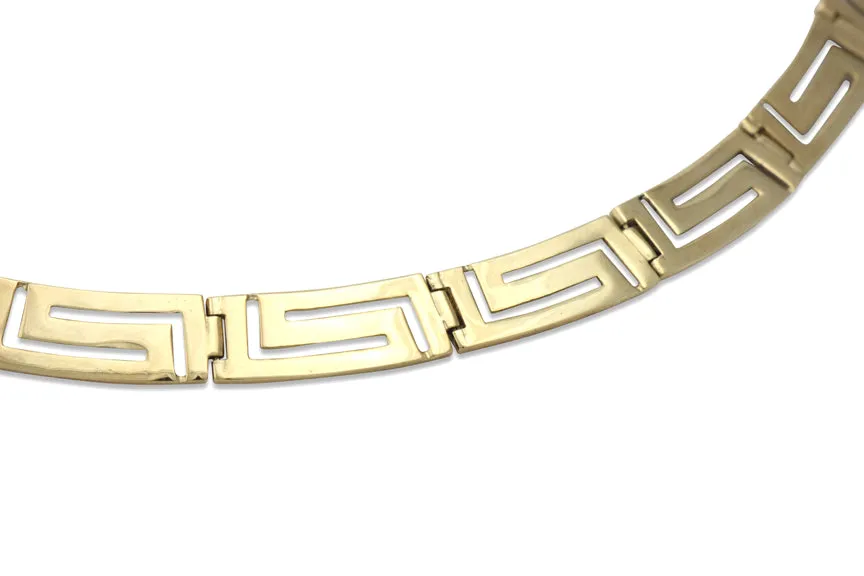 Sleek Ariadne Collar 14K Gold Necklace