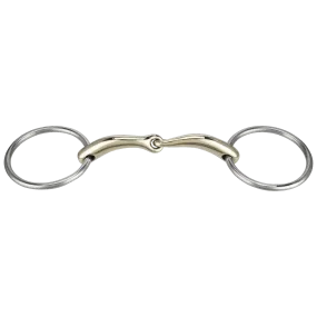 Sprenger Pronamic Large Ring Snaffle 14mm Sensogan Stainless Steel Single Jointed 70mm Ring