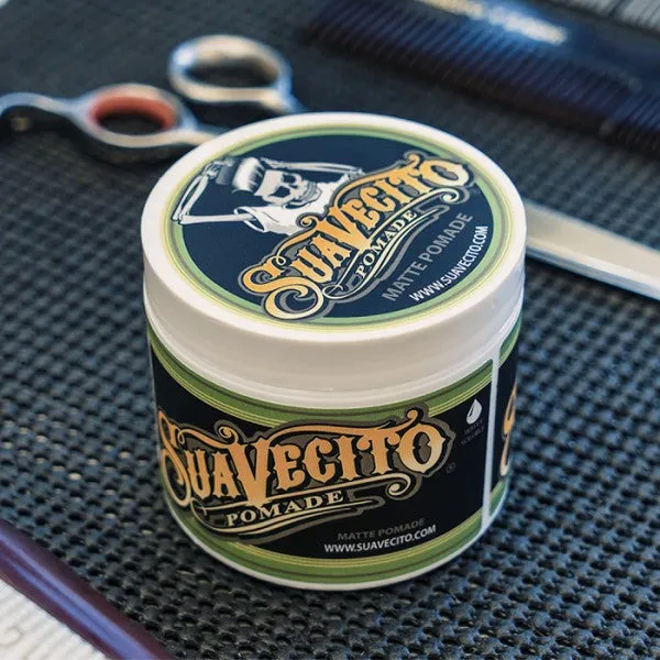 Suavecito Strong Hold Matte Pomade 4oz