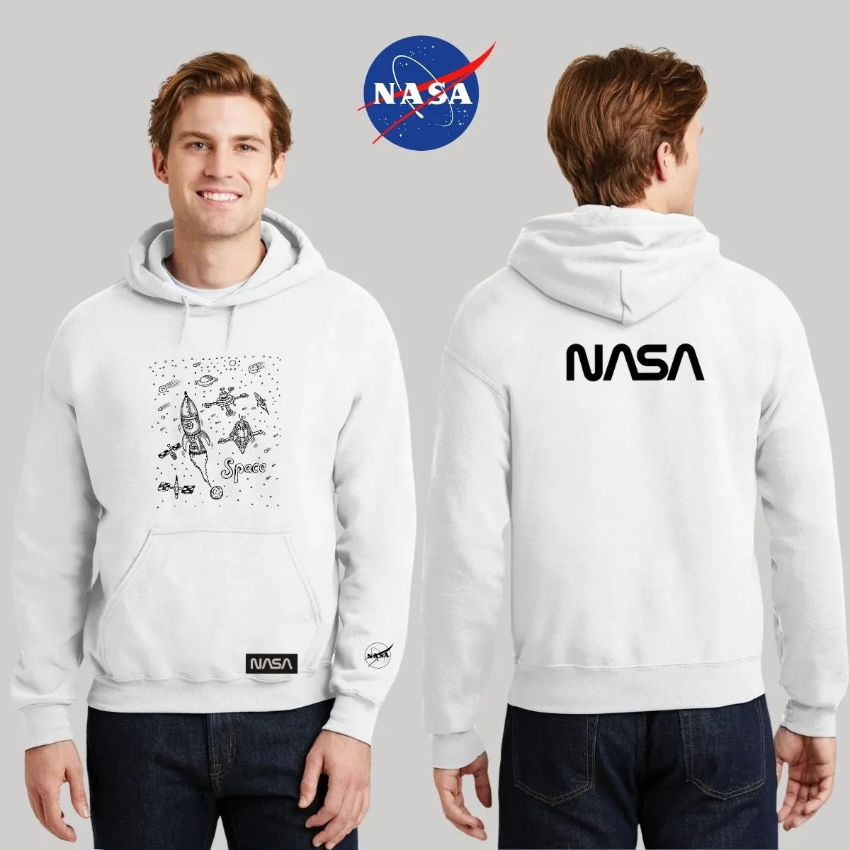 Sudadera para Hombre Hoodie Nasa Space