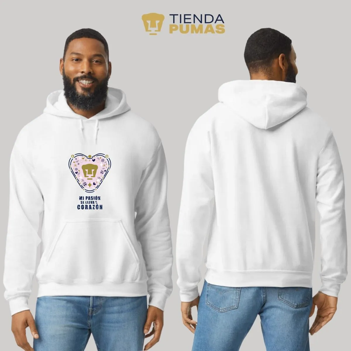 Sudadera para Hombre Hoodie Pumas UNAM Mi pasión