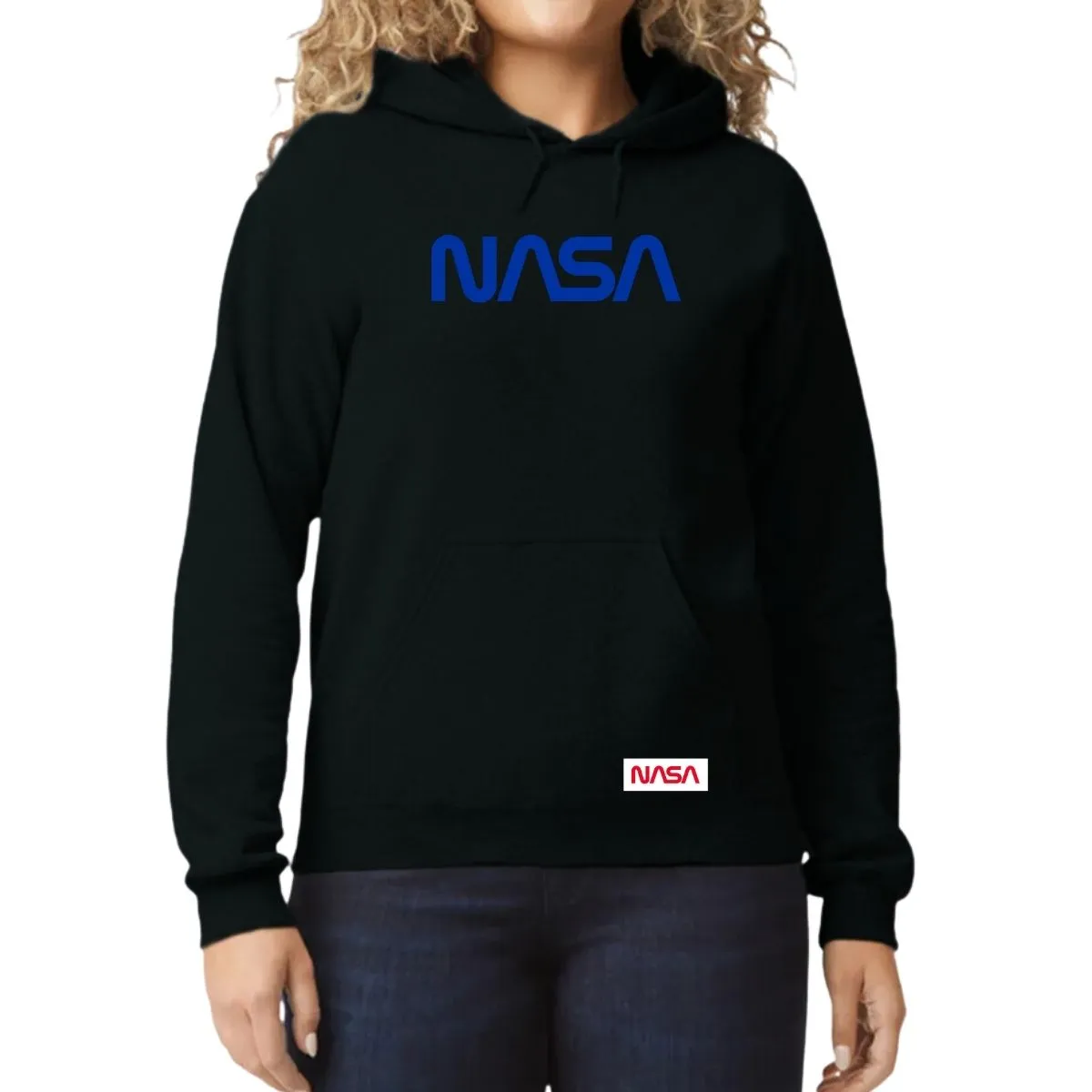 Sudadera para Mujer Hoodie Nasa Worm Blue