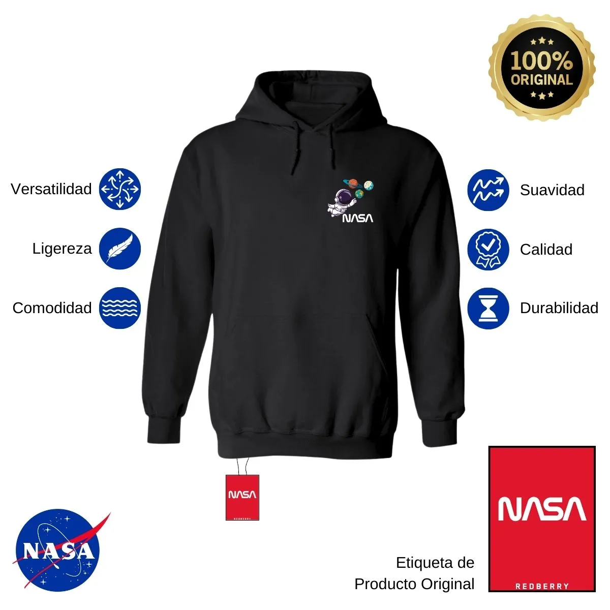 Sweater Suéter Mujer Hoodie Nasa Astronauta