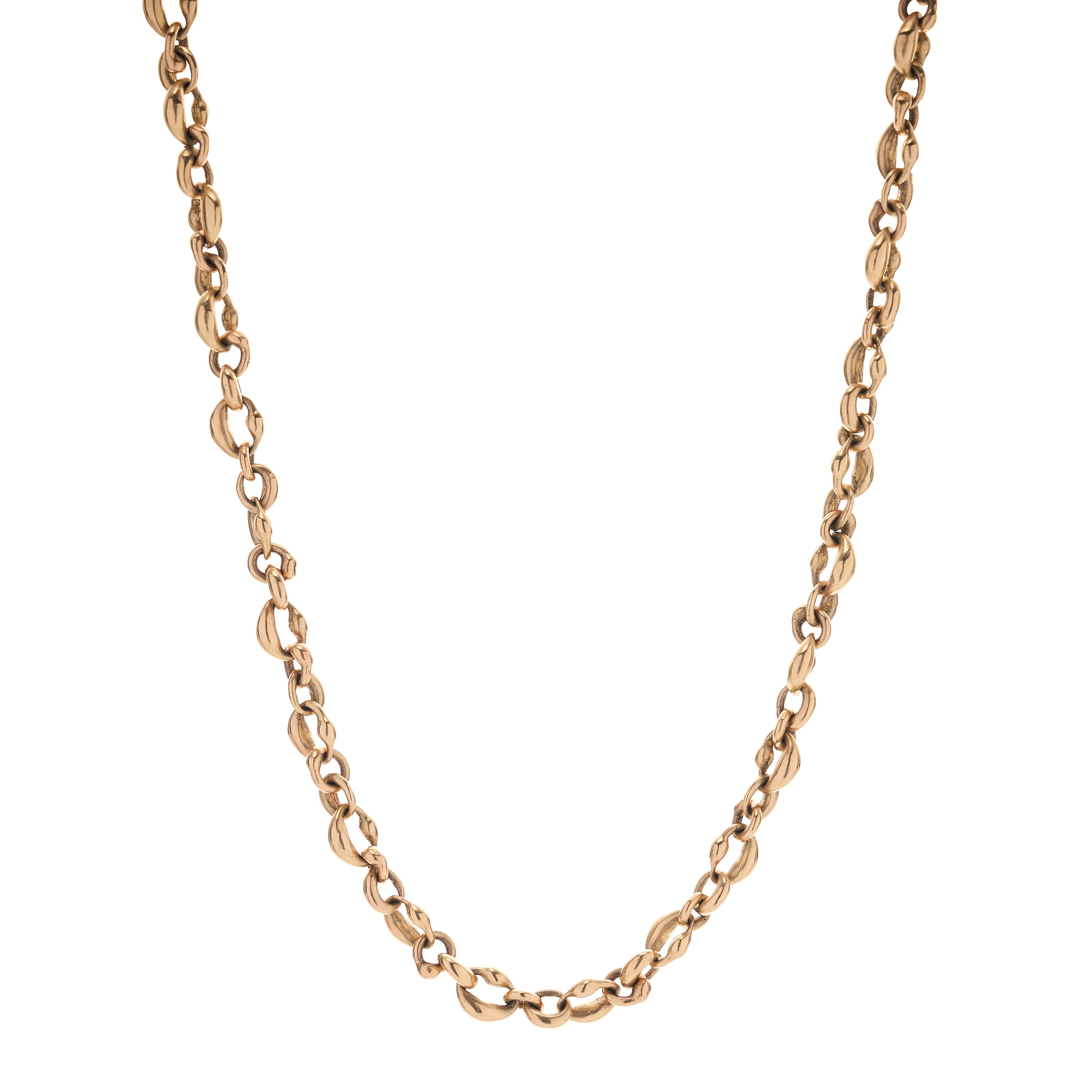 TenThousandThings 10k Cast Linked Ovals Necklace - 16