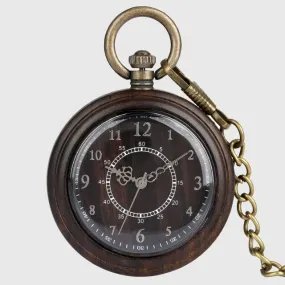 Timeless Wood Pocket Watch